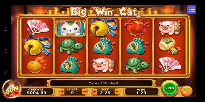 Đánh giá giao diện của Big Win Cat